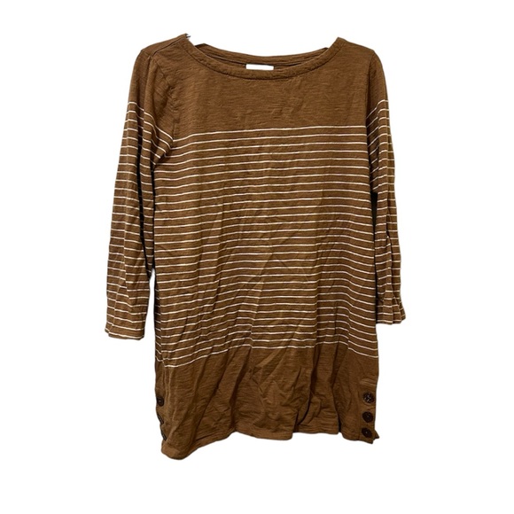 🛍️ 3/$12 J. Jill casual stripped top - Picture 1 of 4